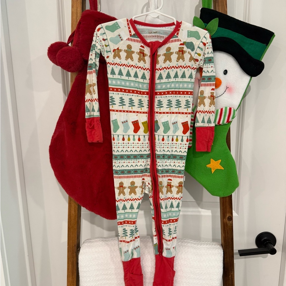 Little Sleepies Gingerbread Holiday Footie